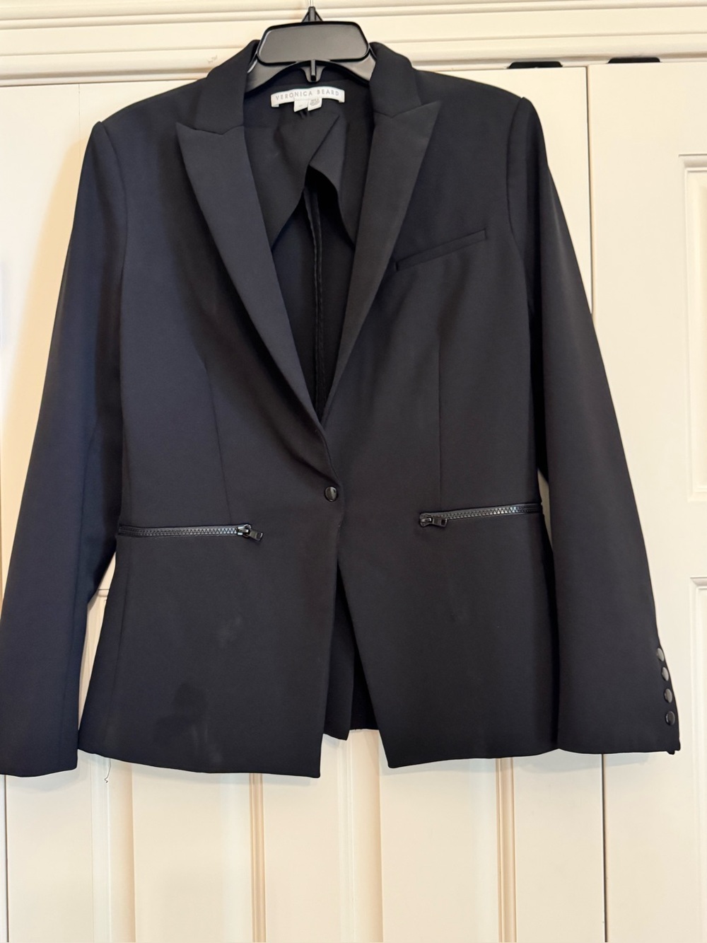 Veronica Beard Black Scuba Dickey Blazer - Women's